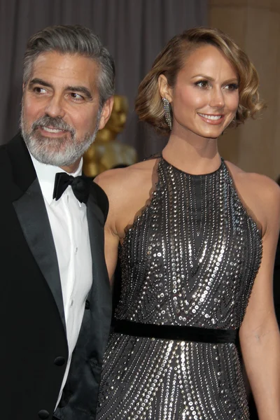 George Clooney, Stacy Keibler — Stok fotoğraf