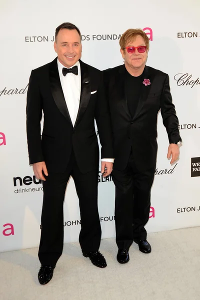 David Furnish, Elton John — Stock Photo, Image