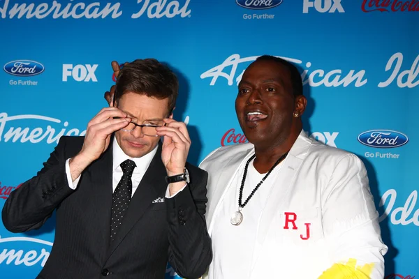 Ryan Seacrest, Randy Jackson — Stock fotografie