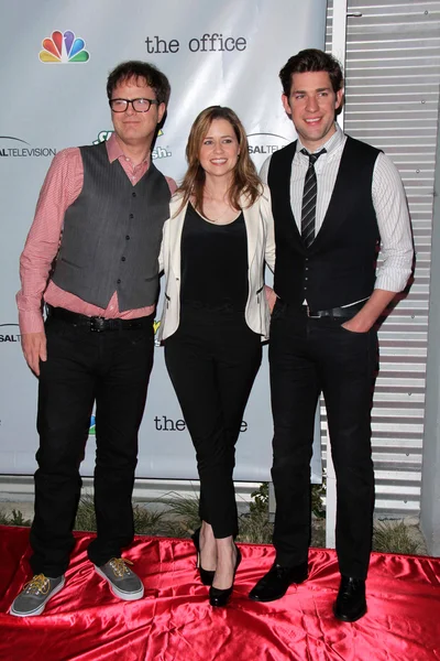 Rainn Wilson, Jenna Fscher, John Krasinski — Stock Photo, Image