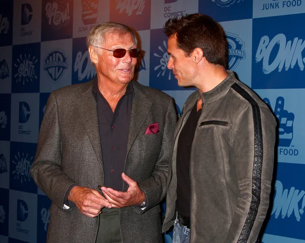 Adam West, Antonio Sabato Jr — Stockfoto