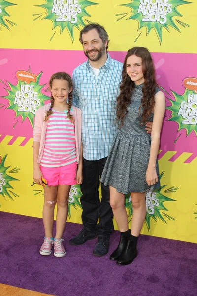 Judd apatow, familj — Stockfoto