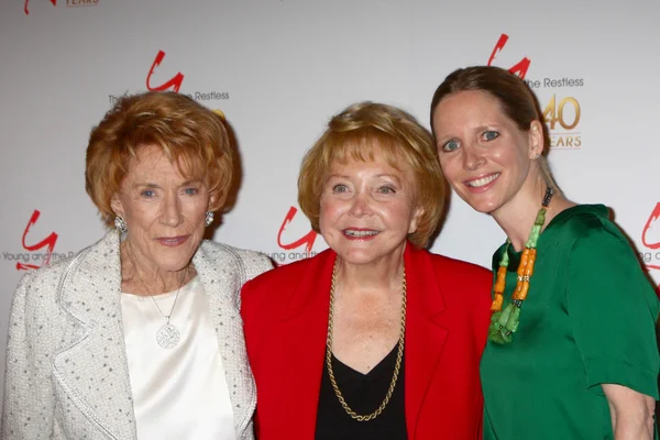 Jeanne cooper, lee phillip bell, lauralee çan — Stok fotoğraf