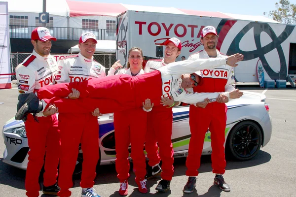 Jesse Metcalfe, Brett Davern, Kate del Castillo, Jackson Rathbone, Jeremy Sisto, with Mark Steines — Stock Photo, Image