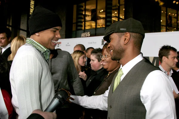 Chris Brown & Usher — Foto Stock
