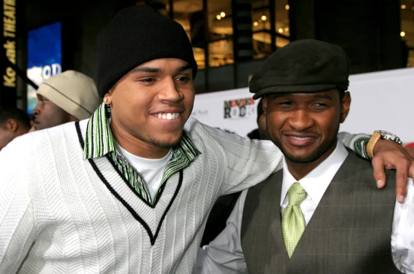 Chris Brown ve Usher — Stok fotoğraf