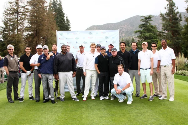 Jack Wagner and Celebrity Golfers — Stock Photo, Image