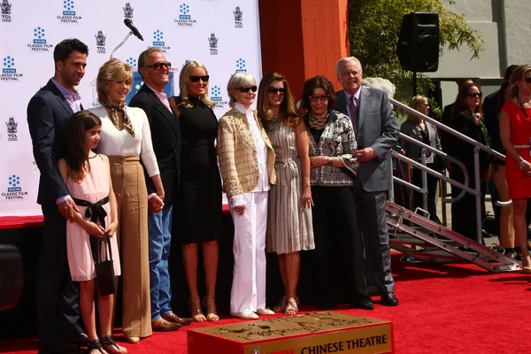 Troy Garity, Jane Fonda, Peter Fonda, Shirlee Fonda, Guests — Stock Photo, Image