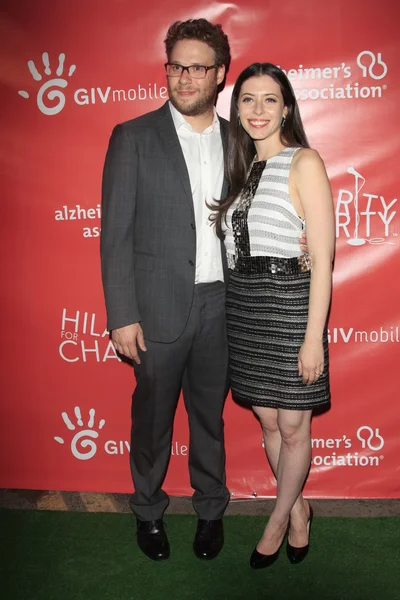 Seth Rogen, Lauren Miller — Stock Photo, Image