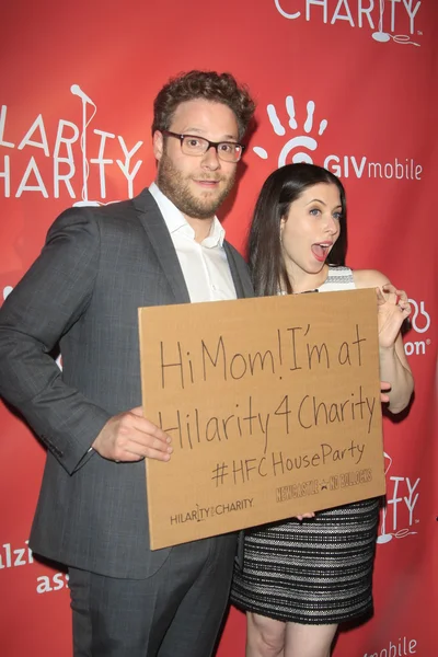 Seth Rogen, Lauren Miller — Stock Photo, Image