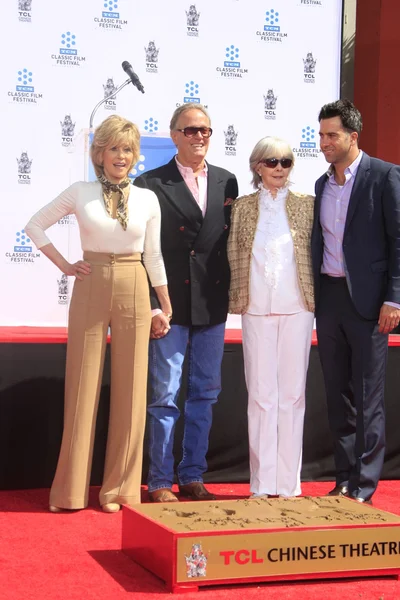 Jane Fonda, Peter Fonda, Shirlee Mae Adams, Troy Garity — Stok fotoğraf