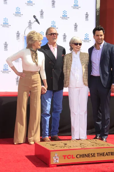 Jane Fonda, Peter Fonda, Shirlee Mae Adams, Troy Garity — Stok Foto