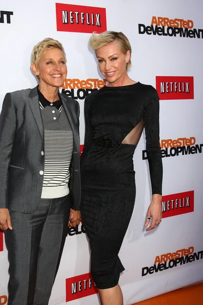 Ellen Degeneres, Portia Derossi — Stok fotoğraf