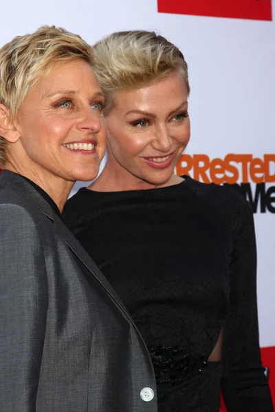 Ellen Degeneres, Portia Derossi — Stok fotoğraf