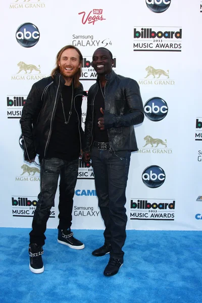 David Guetta and Akon — Stock Photo, Image