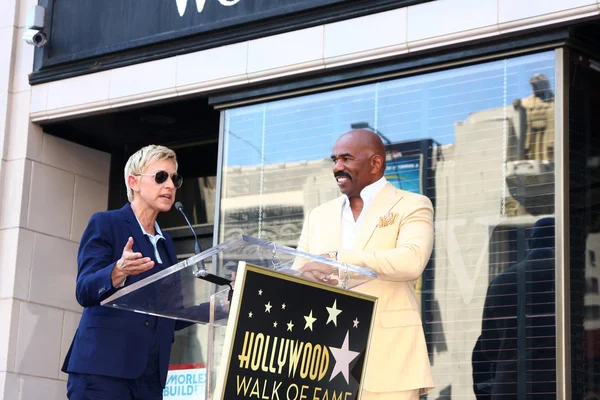 Ellen Degeneres, Steve Harvey — Foto Stock