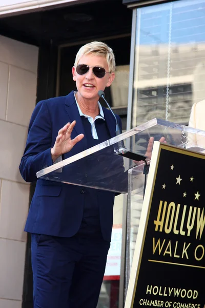 Ellen DeGeneres Przewodniczący — Zdjęcie stockowe