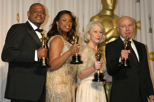 Forest Whitaker, Jennifer Hudson, Helen Mirren, & Alan Arkin Winner, — Stock Photo, Image