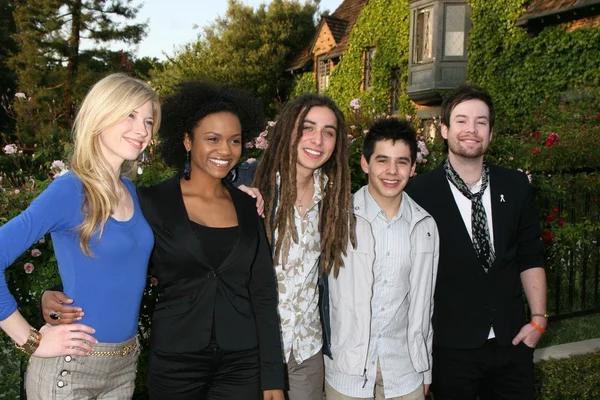 Brooke White, Syesha Mercado, Jason Castro, David Archuleta e David Cook — Foto Stock