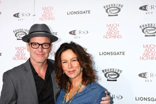 Clark gregg, Jennifer grey — Stockfoto