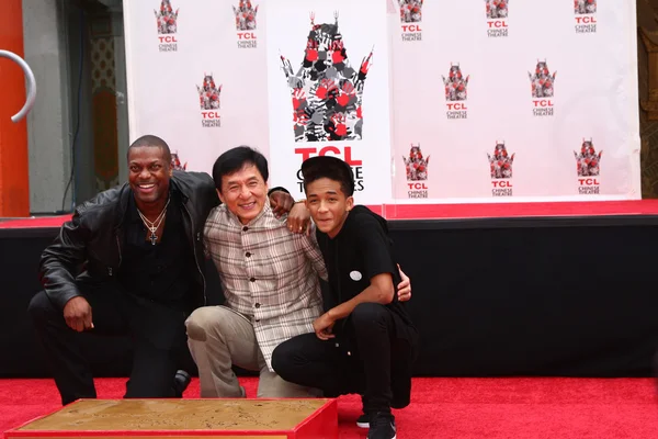 Chris Tucker, Jackie Chan, Jaden Smith — Foto Stock
