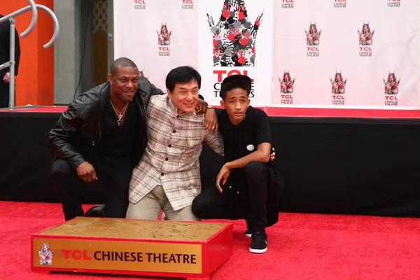Chris Tucker, Jackie Chan, Jaden Smith — Zdjęcie stockowe
