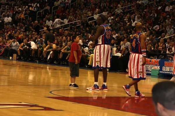 Big Easy, Rico Rodriguez, and Flight Time, Globetrotters — Stock Photo, Image