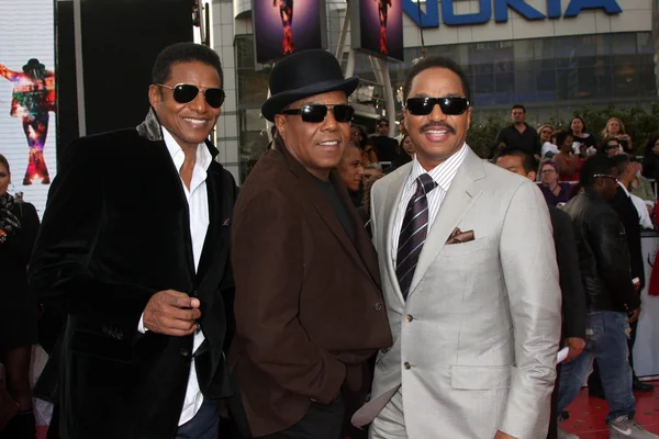 Tito, Jackie e Marlon Jackson — Foto Stock