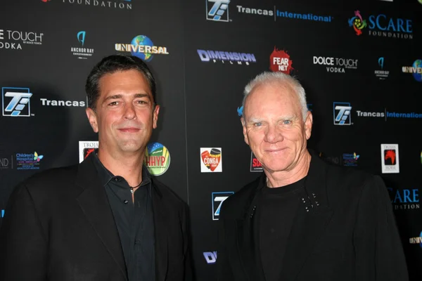 Malek Akkad & Malcolm Mcdowell — Stockfoto