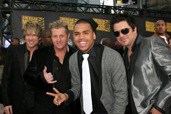 Rascal Flatts con Chris Brown — Foto Stock