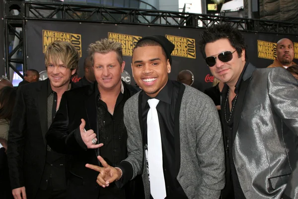 Rascal Flatts con Chris Brown — Foto Stock