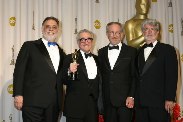 フランシス ・ フォード ・ コッポラ、マーティンスコセッシ監督、スティーブン ・ スピルバーグとジオ — ストック写真