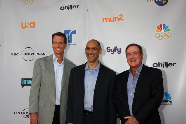 Cris Collinsworth, Tony Dungy e Al Michaels — Foto Stock