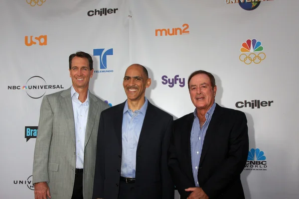 Cris Collinsworth, Tony Dungy y Al Michaels — Foto de Stock