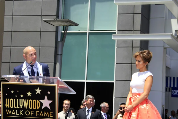 Pitbull, Jennifer Lopez — Stock Photo, Image