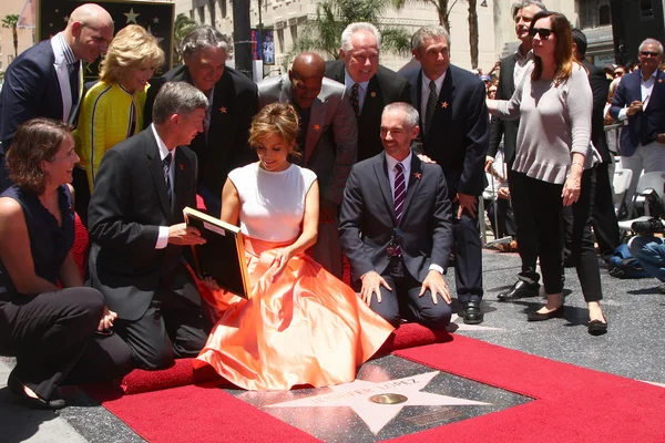 Jennifer Lopez, speakers, chamber officials, politicians — Stock Photo, Image