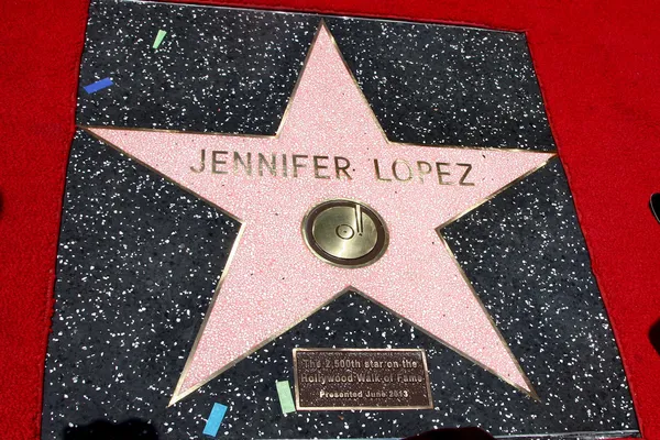 Jennifer Lopez Star — Stockfoto