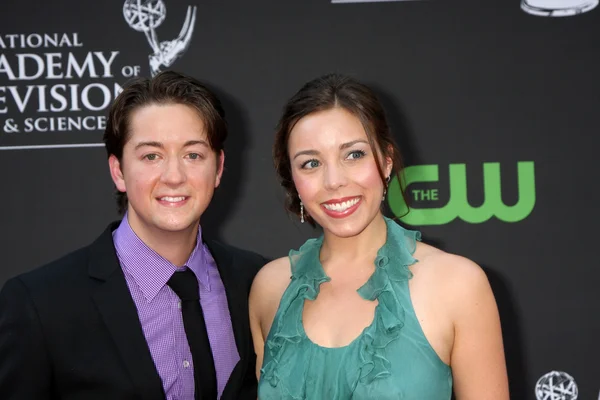 Bradford Anderson & Fiance — Stock Photo, Image