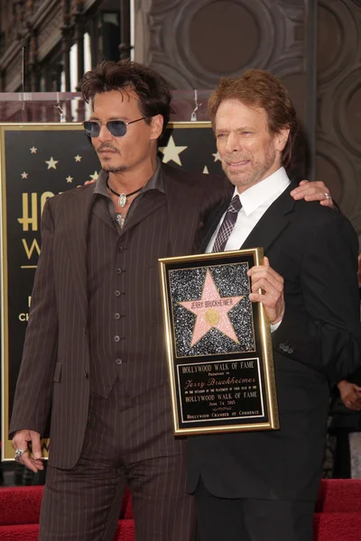 Jerry Bruckheimer, Johnny Depp — Fotografia de Stock