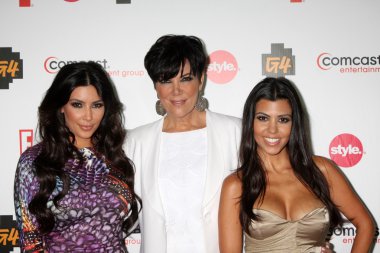 Kim Kardashian, Kris Jenner, & Kourtney Kardashian clipart