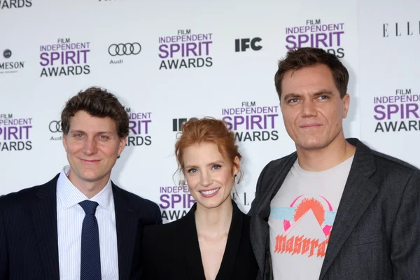 Jeff nichols, jessica chastain a michael shannon — Stock fotografie