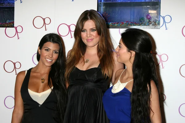 Kourtney, Khloe, Kim Kardashian & — Fotografia de Stock