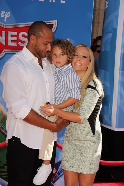 Hank Baskett, Henry Randall Baskett IV, Kendra Wilkinson — Stock Photo, Image