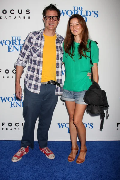 Johnny knoxville, nelson naomi — Foto Stock