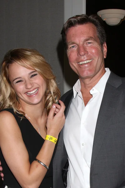 Hunter King, Peter Bergman — Stock Photo, Image