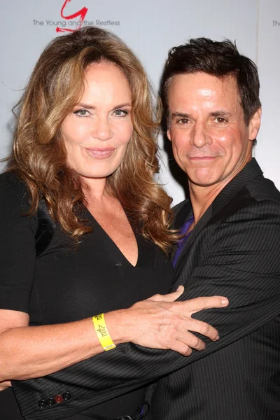 Catherine Bach, Christian LeBlanc — Stock Photo, Image