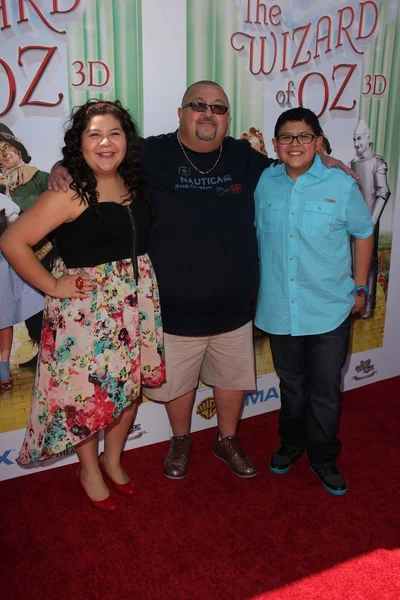 Raini Rodriguez, guest, Rico Rodriguez — Stock Photo, Image