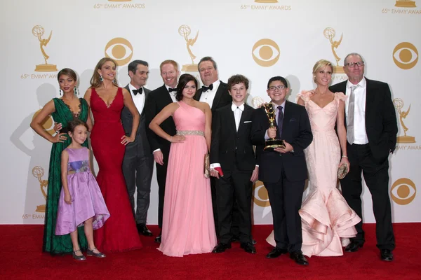 Sarah Hyland, Audrey Anderson-Emmons, Sofia Vergara, Ty Burrell, Jesse Tyler Ferguson, Eric Stonestreet, Nolan Gould, Rico Rodriguez, Julie Bowen, Ed O'Neill — Stock Photo, Image