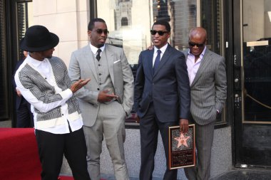 Usher, sean combs, kenny 