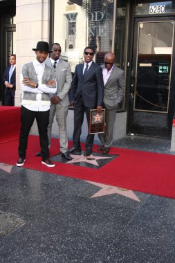 Usher, sean combs, kenny 